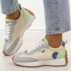 Multi półbuty damskie w sporowym stylu Vanhorn 93300. Brązowe obuwie sportowe casual damskie Vanhorn, z dresówki, bez zapięcia. Za 129.00 zł.