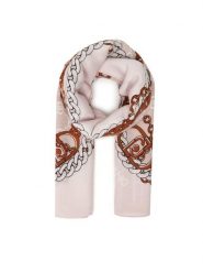 Liu Jo Chusta Ecs Foulard Logo Me 2F5073 T0300 Różowy. Czerwone chusty damskie Liu Jo, bez wzorów, z materiału. Za 219.99 zł.