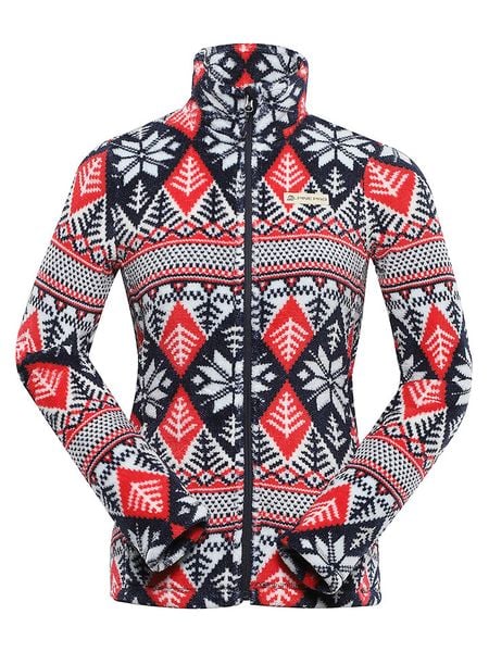 Alpine Pro Kurtka polarowa "Eflina" ze wzorem rozmiar: M/L. Kurtki damskie Alpine Pro, l, bez wzorów, z materiału, bez kaptura. Za 153.71 zł.
