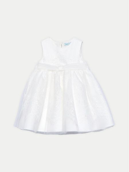 Abel & Lula Sukienka elegancka 5003 Biały Regular Fit. Białe sukienki dziewczęce Abel & Lula, bez wzorów, z syntetyku, bez ramiączek. Za 225.99 zł.