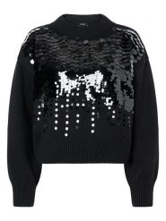 More & More Sweter w kolorze czarnym rozmiar: 42. Czarne swetry klasyczne damskie More & More, bez kołnierzyka. Za 147.91 zł.