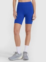 4F Szorty funkcyjne w kolorze niebieskim rozmiar: M. Niebieskie spodenki sportowe damskie 4F, m, bez wzorów, z materiału, na fitness i siłownię. Za 92.21 zł.