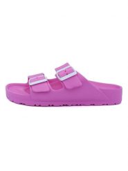 Billowy Klapki w kolorze różowym rozmiar: 40. Różowe klapki damskie Billowy, bez wzorów, z otwartym noskiem, bez obcasa, bez zapięcia. Za 39.21 zł.