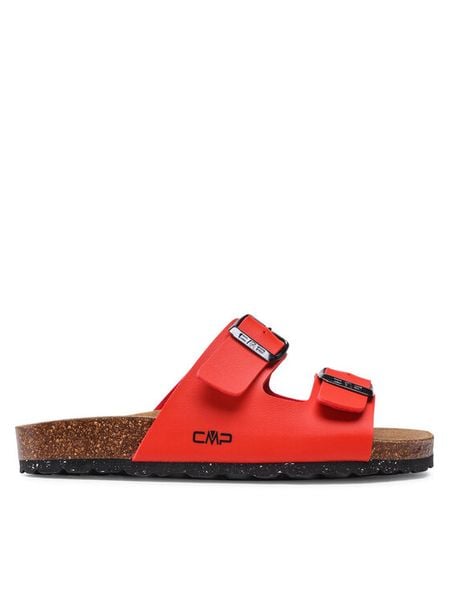 CMP Klapki Eco Thalitha Wmn Slipper 3Q91016 Czerwony. Czerwone klapki damskie CMP, bez wzorów, ze skóry, bez obcasa, bez zapięcia. Za 138.99 zł.