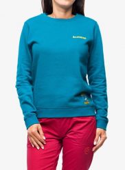 Bluza wspinaczkowa damska La Sportiva Climbing on the Moon Sweatshirt. Zielone bluzy damskie La Sportiva, xs, bez wzorów, z bawełny, bez kaptura. Za 251.89 zł.