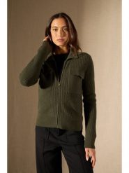 Perfect Cashmere Kaszmirowy kardigan "Sara" w kolorze khaki rozmiar: S. Brązowe kardigany damskie Perfect Cashmere, s, bez wzorów, z kaszmiru. Za 635.42 zł.