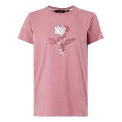 T-shirt Damski Róża Filandra VX. Czerwone t-shirty damskie Regatta, bez wzorów, bez kołnierzyka. Za 47.99 zł.