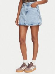 Adidas Spódnica jeansowa KQ6487 Niebieski jasny Regular Fit. Niebieskie spódnice damskie Adidas, bez wzorów, z jeansu. Za 279.99 zł.