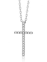 Revoni Złoty naszyjnik z diamentową zawieszką - dł. 45 cm rozmiar: onesize. Szare naszyjniki damskie Revoni, z diamentem, złote. Za 1,391.99 zł.