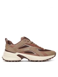 Calvin Klein Sneakersy Hike Runner Ck Stripe Refl Su HW0HW03107 Brązowy. Brązowe obuwie sportowe damskie Calvin Klein, z materiału, bez zapięcia. Za 649.99 zł.