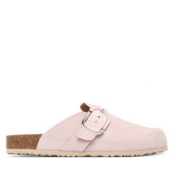 Klapki Tamaris. Czerwone klapki damskie Tamaris, bez wzorów, bez obcasa, bez zapięcia. Za 329.99 zł.