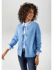 Aniston Kardigan w kolorze błękitnym rozmiar: 38. Niebieskie kardigany damskie Aniston, bez wzorów. Za 73.93 zł.