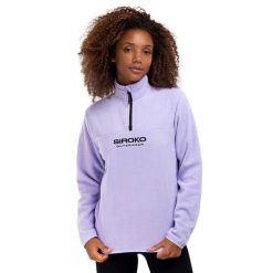 Bluza z grubego polaru do sportów zimowych damska Aurora-W. Niebieskie bluzy damskie SIROKO, na zimę, xl, bez wzorów, z polaru, bez kaptura. W wyprzedaży za 168.00 zł.