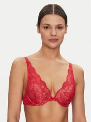 Wonderbra Biustonosz push-up WB000BHP Czerwony. Czerwone biustonosze Wonderbra, bez wzorów, z syntetyku. Za 149.99 zł.