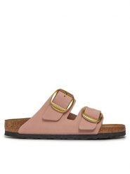 Birkenstock Klapki Arizona 1026583 Różowy. Czerwone klapki damskie Birkenstock, bez wzorów, z nubiku, bez obcasa, bez zapięcia. Za 629.99 zł.