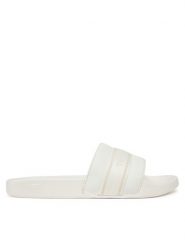 Tommy Hilfiger Klapki Hilfiger Poolside With Webbing FW0FW08529 Biały. Białe klapki damskie Tommy Hilfiger, bez wzorów, ze skóry, bez obcasa, bez zapięcia. Za 129.99 zł.