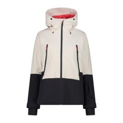 Damska kurtka z kapturem CMP Unlimitech. Białe kurtki damskie CMP, l, bez wzorów, z kapturem. Za 836.30 zł.