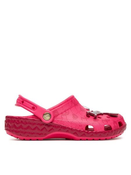 Crocs Klapki Juicy Couture Cls Clg 210823 Różowy. Czerwone klapki damskie Crocs, bez wzorów, z tworzywa sztucznego, bez obcasa, bez zapięcia. Za 209.99 zł.