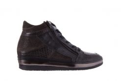 Sneakersy Bayla-131 4011 Topo, Skóra naturalna - 41. Szare obuwie sportowe damskie Bayla, ze skóry, bez zapięcia. W wyprzedaży za 179.10 zł.