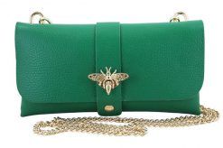 Listonoszka skórzana BARBERINI'S j. zielony 958-47. Zielone shopper bag Barberinis, bez wzorów, ze skóry, bez dodatków. Za 119.99 zł.