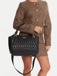 Guess Torebka Valla HWQG81 22220 Czarny. Czarne torebki klasyczne damskie Guess, ze skóry, bez dodatków. Za 439.99 zł.