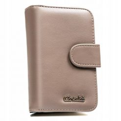 Portfel damski 4U Cavaldi N126-APU-BL beżowy. Brązowe portfele damskie 4U Cavaldi, bez wzorów, z materiału. Za 31.99 zł.