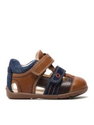 Geox Sandały B Kaytan B. A B1550A 0CL22 C5GF4 Brązowy. Brązowe sandały chłopięce Geox, ze skóry, bez zapięcia. Za 139.99 zł.