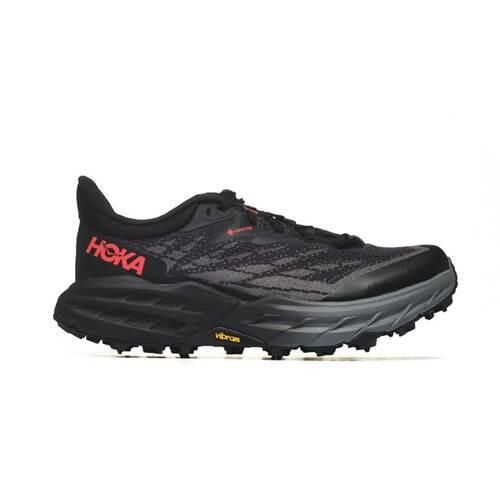 Buty do biegania damskie Hoka One One Speedgoat 5. Czarne obuwie sportowe damskie Hoka One One, z materiału, bez zapięcia, do biegania. Za 549.00 zł.