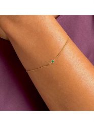 OR Carats Złota bransoletka z kamieniem szlachetnym rozmiar: onesize. Żółte bransoletki damskie OR Carats, złote. Za 428.43 zł.