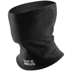 Komin maska polarowa na twarz dla dorosłych 3w1 Rockbros M012 wielofunkcyjna. Czarne kominy damskie ROCKBROS, bez wzorów, z polaru. Za 49.90 zł.