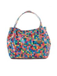 Mia Tomazzi Skórzana torebka "Vittuone" ze wzorem - 30 x 32 x 18 cm rozmiar: onesize. Torebki klasyczne damskie Mia Tomazzi, z materiału, na ramię, bez dodatków. Za 260.99 zł.