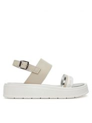 Calvin Klein Jeans Sandały V4A2-82053-0371A S Beżowy. Brązowe sandały dziewczęce Calvin Klein Jeans, z jeansu, bez obcasa, bez zapięcia. Za 269.99 zł.