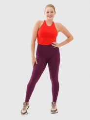 Les Lunes Legginsy sportowe "Luna" w kolorze fioletowym rozmiar: XXS. Różowe legginsy damskie Les Lunes, xxs, bez wzorów, z podwyższonym stanem, outdoorowe. Za 173.99 zł.