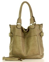 Torebka damska beżowa MARCO MAZZINI v7o. Brązowe shopper bag MARCO MAZZINI, bez wzorów, ze skóry, duże, bez dodatków. Za 489.25 zł.