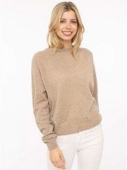 Zwillingsherz Sweter "Blogger" w kolorze beżowym rozmiar: M. Brązowe swetry klasyczne damskie Zwillingsherz, m, z kaszmiru, bez kołnierzyka. Za 426.45 zł.