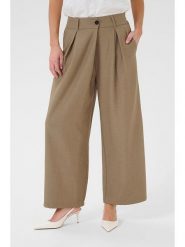 CULTURE Spodnie w kolorze szarobrązowym rozmiar: 42. Brązowe spodnie materiałowe damskie Culture, bez wzorów, z materiału. Za 166.49 zł.