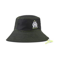 Kapelusz typu bucket Olympique Marsylia FASTER PUMA Black White. Białe kapelusze damskie Puma, bez wzorów. Za 201.96 zł.