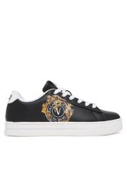 Versace Jeans Couture Sneakersy 79VA3SK3 Czarny. Czarne obuwie sportowe damskie Versace Jeans Couture, z jeansu, bez zapięcia. Za 729.99 zł.