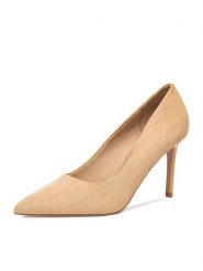 JENNY Szpilki CEO-R26SS09213 Beżowy. Brązowe szpilki damskie Jenny, bez wzorów, z materiału, bez obcasa, na szpilce, bez zapięcia. Za 119.99 zł.