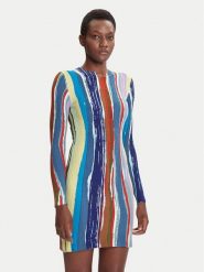 Desigual Sukienka codzienna Carla 25WWVF07 Kolorowy Slim Fit. Sukienki damskie Desigual, bez wzorów, z syntetyku, bez ramiączek. Za 459.99 zł.