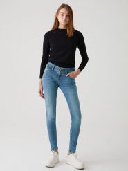 LTB Dżinsy "Maxime" - Skinny fit - w kolorze niebieskim rozmiar: W26/L34. Niebieskie jeansy damskie LTB, z podwyższonym stanem. Za 114.17 zł.