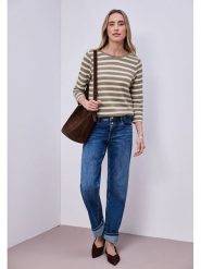 Street One Sweter w kolorze szarobrązowo-białym rozmiar: 38. Białe swetry klasyczne damskie Street One, bez kołnierzyka. Za 123.82 zł.