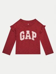 Gap Bluzka 626254 Bordowy Regular Fit. Czerwone bluzki i koszule dziewczęce GAP, bez wzorów, z bawełny, bez kołnierzyka, bez ramiączek. Za 79.99 zł.