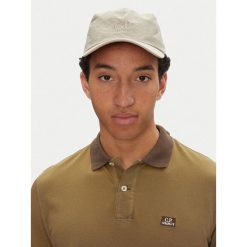Czapka z daszkiem C.P. Company. Brązowe czapki z daszkiem damskie C.P. Company, bez wzorów. Za 399.99 zł.