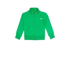 Bluza z bawełna z pełny zamek błyskawiczny na co dzień. Szare bluzy damskie LEONE 1947 APPAREL, bez wzorów, z bawełny, bez kaptura. W wyprzedaży za 89.72 zł.