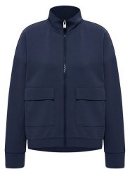 ELBSAND Bluza "Embla" w kolorze granatowym rozmiar: S. Niebieskie bluzy damskie ELBSAND, s, bez wzorów, bez kaptura. Za 176.08 zł.