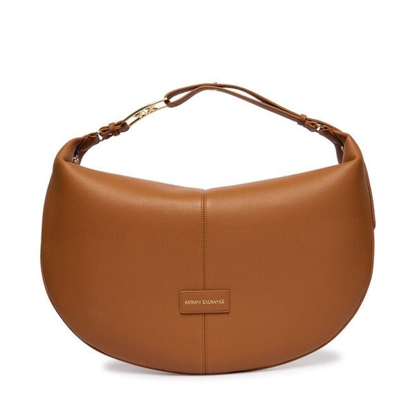 Torebka Armani Exchange. Brązowe torebki klasyczne damskie Armani Exchange, bez dodatków. Za 445.99 zł.
