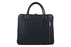 Torba skórzana na laptopa BARBERINI'S granatowa 899-4. Niebieskie torby na laptopa Barberinis, bez wzorów, ze skóry. Za 349.99 zł.