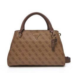 Torebka Guess. Czerwone kuferki damskie Guess, z aplikacjami, bez dodatków. Za 269.99 zł.