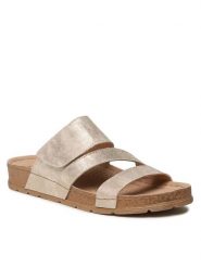 Go Soft Klapki WS121-03 Beżowy. Brązowe klapki damskie GO SOFT, bez wzorów, ze skóry, bez obcasa, bez zapięcia. Za 63.99 zł.